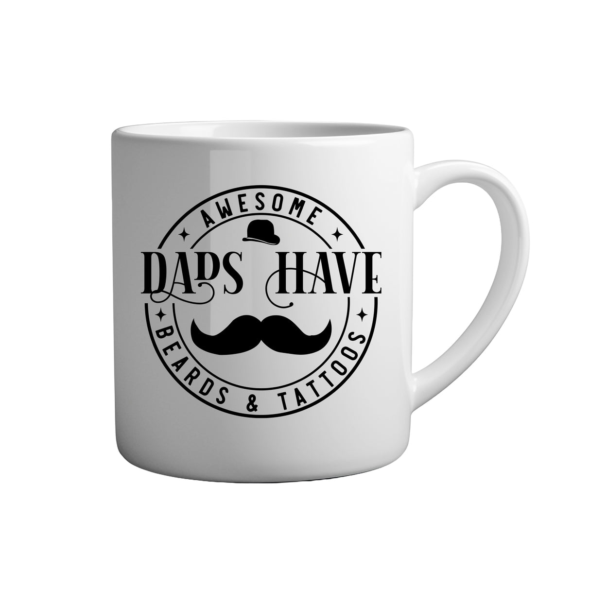 Vatertag Tasse Spruch - Awesome dads have beards & tattoos