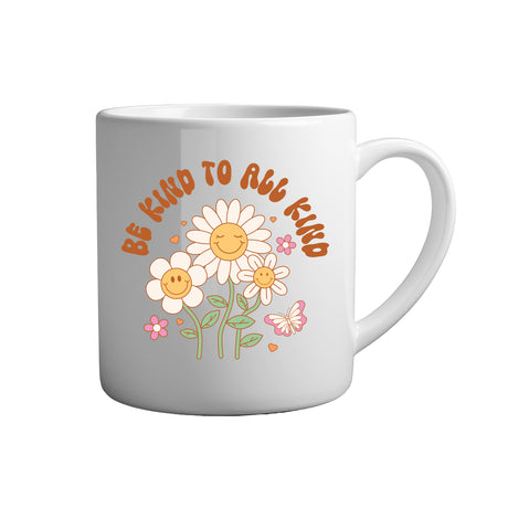 Flower-Power Tasse Spruch - Be kind to all kind