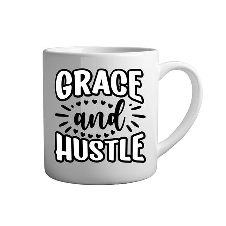 Motivation Tasse Spruch - Grace and hustle