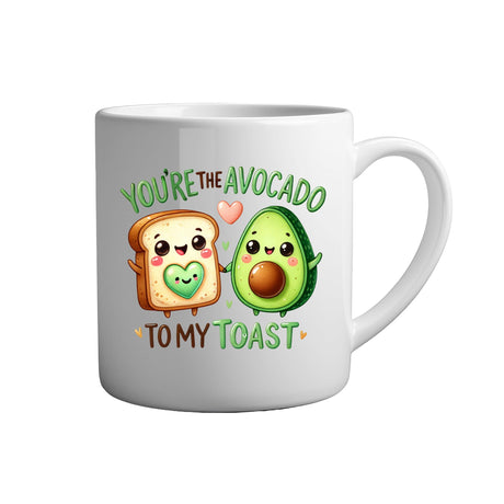 Tassen mit Sprüchen Youre the avocado to my toast weiße Keramik Tasse
