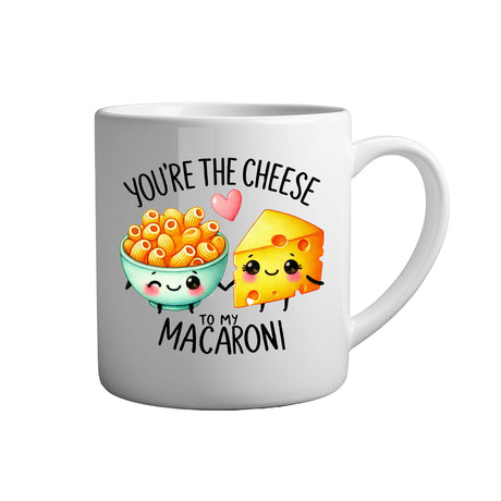 Tassen mit Sprüchen Youre the cheese to my macaroni weiße Keramik Tasse