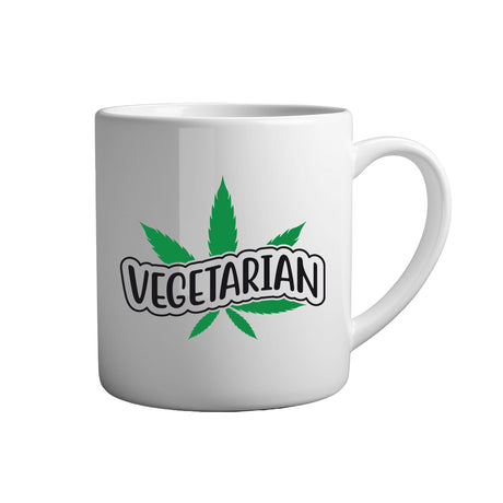 Tassen mit Sprüchen Vegetarian weiße Keramik Tasse