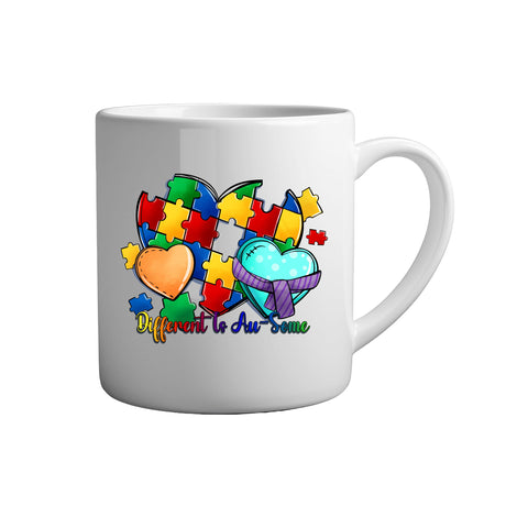 Tassen mit Sprüchen different is ausome weiße Keramik Tasse