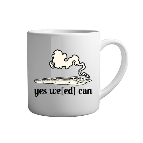Tassen mit Sprüchen yes weed can weiße Keramik Tasse