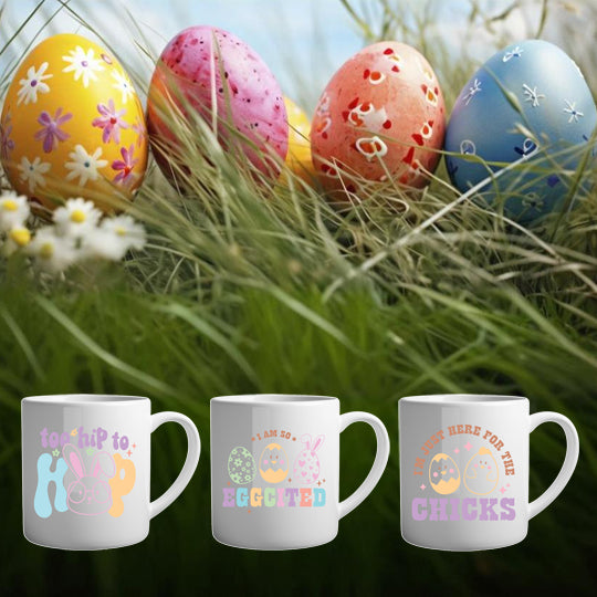 Tassen mit lustigen Sprüchen für Freunde und Bekannte. Kategorie Spruchtassen zu Ostern.