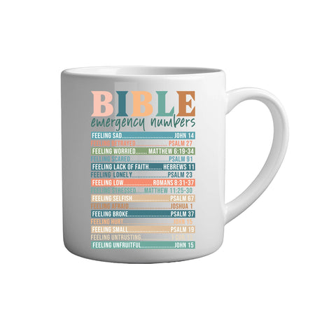 Tasse - Bible emergency numbers - Tassenfuchs.de