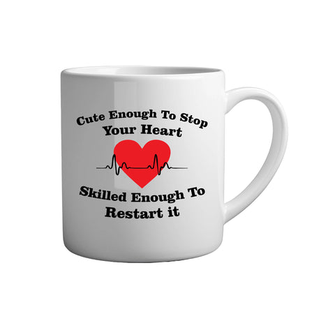 Tasse - Cute enough to stop your heart - Tassenfuchs.de