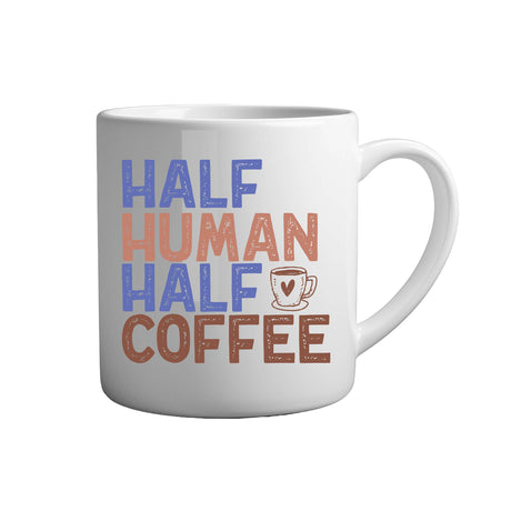 Tasse - Half human half coffee - Tassenfuchs.de