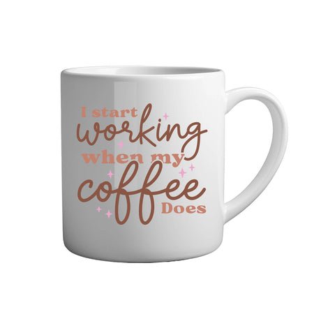 Tasse - I start working - Tassenfuchs.de