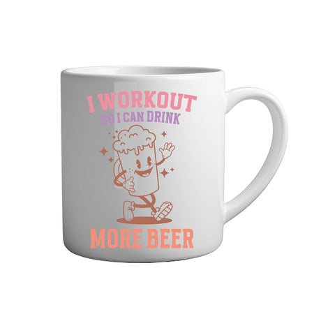 Tasse - I workout so i can drink more beer - Tassenfuchs.de