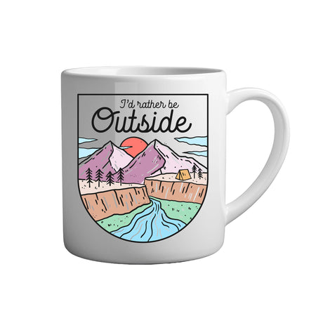 Tasse - I would rather be outside - Tassenfuchs.de