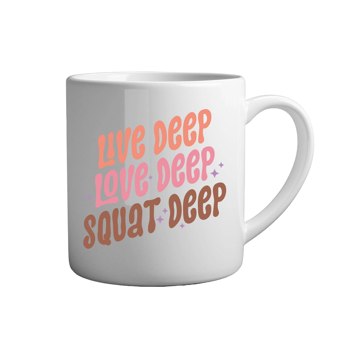 Tasse - Live deep love deep squat deep - Tassenfuchs.de