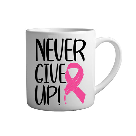 Tasse - Never give up! - Tassenfuchs.de