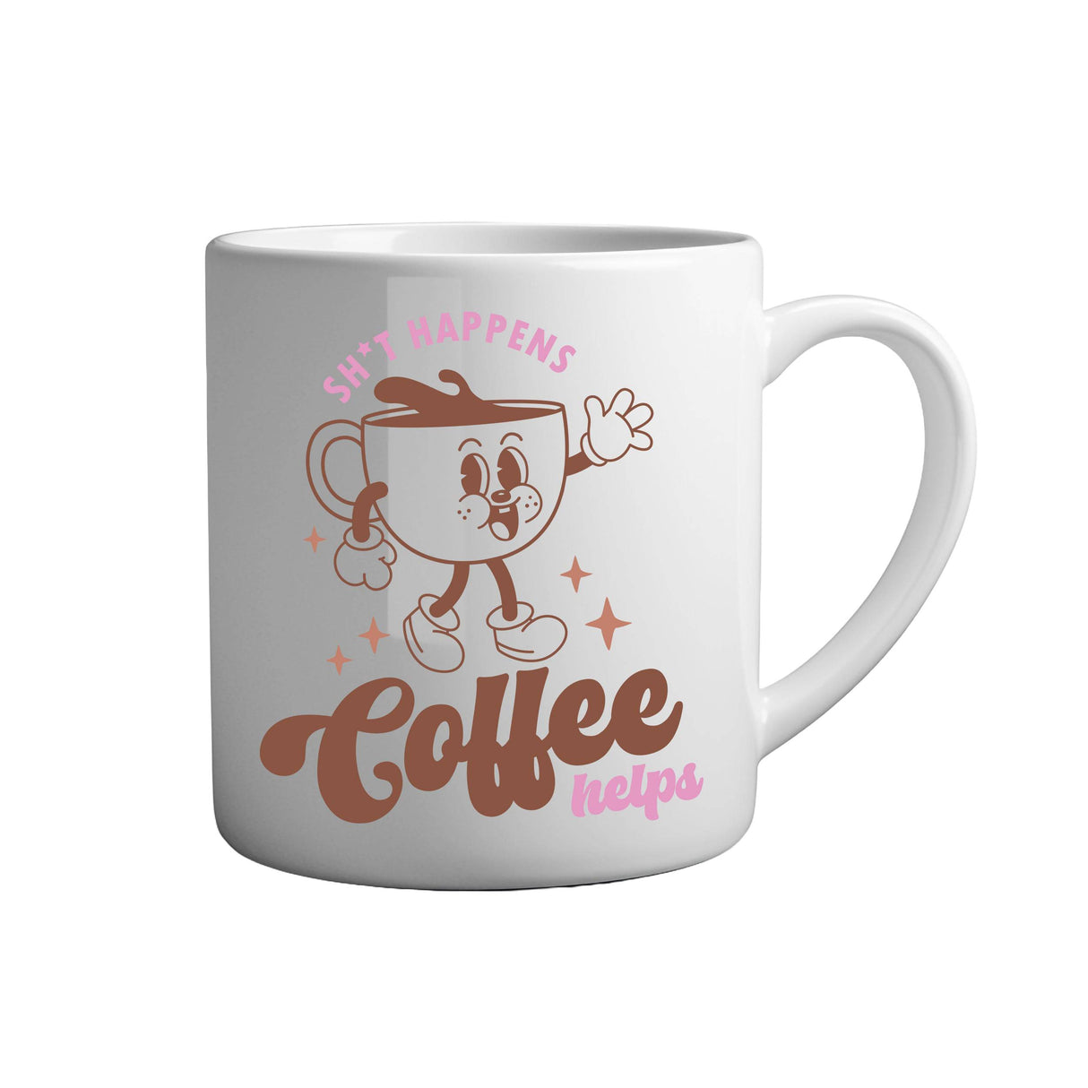 Tasse - Shit happens coffee helps - Tassenfuchs.de
