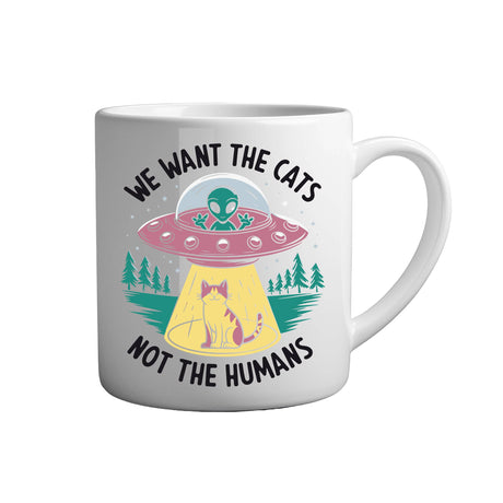 Tasse - We want the cats not the humans - Tassenfuchs.de
