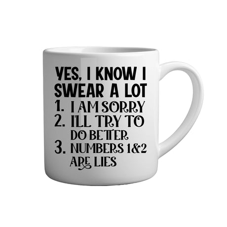 Tasse - Yes, i know i swear a lot - Tassenfuchs.de